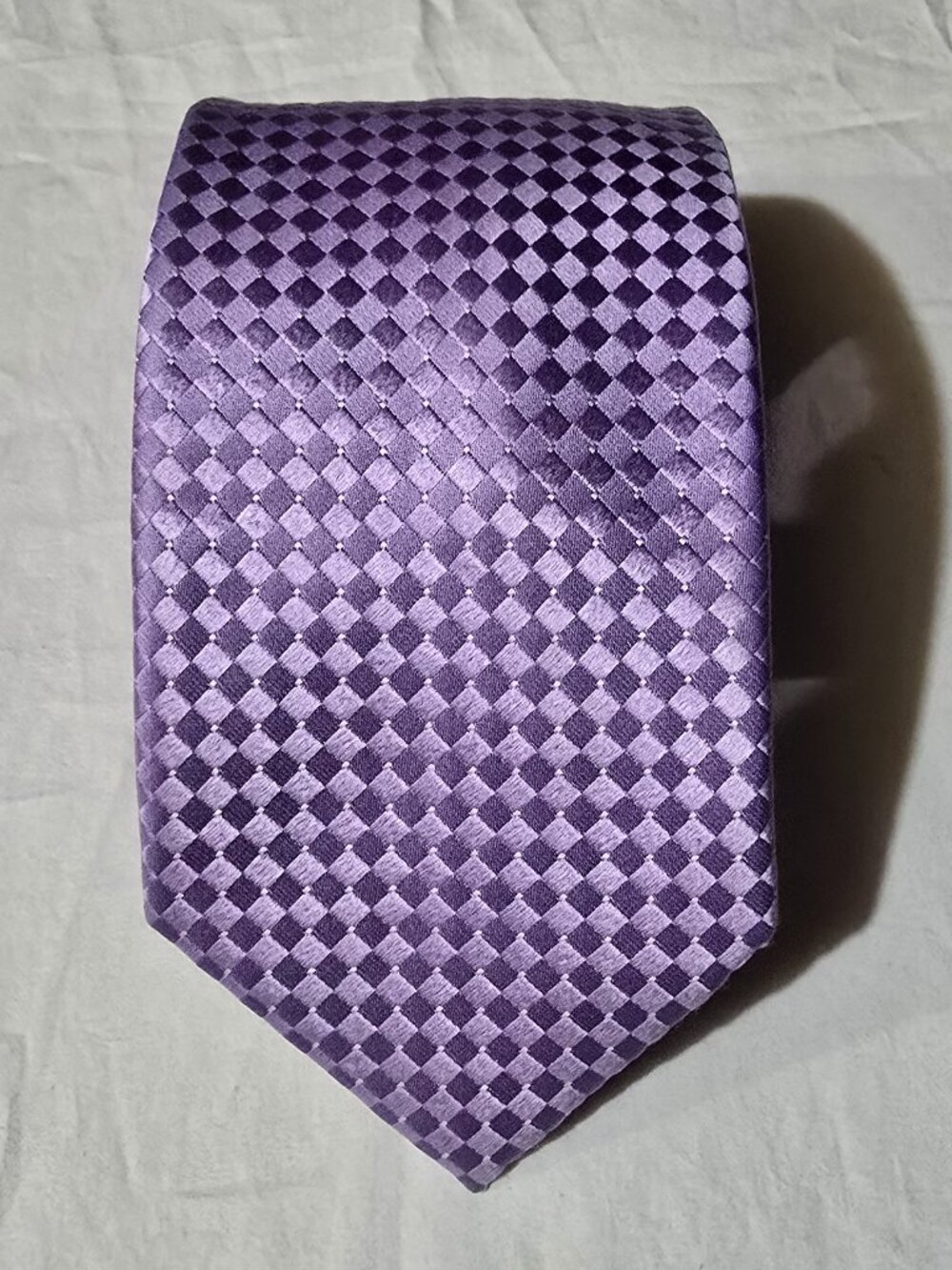 Donald J. Trump Signature Collection 100% Silk Necktie - Purple Check